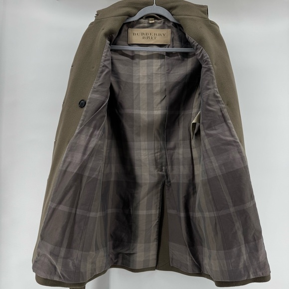 Burberry Double-Breasted wool cashmere Trench Coat with belt sz2 - Picture 10 of 16